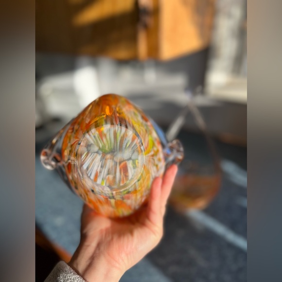 Vintage Glass Art Baskets *2 Available* - Picture 5 of 5